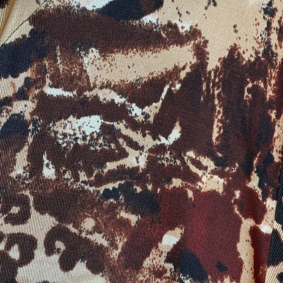 Chico’s Animal Print Button Down Dress Size 2/12 - Picture 5 of 12